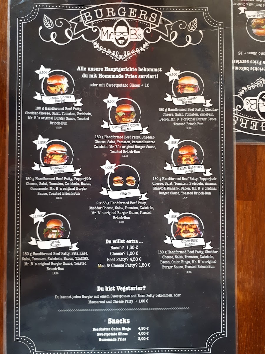 Menu Mr. B’S-3