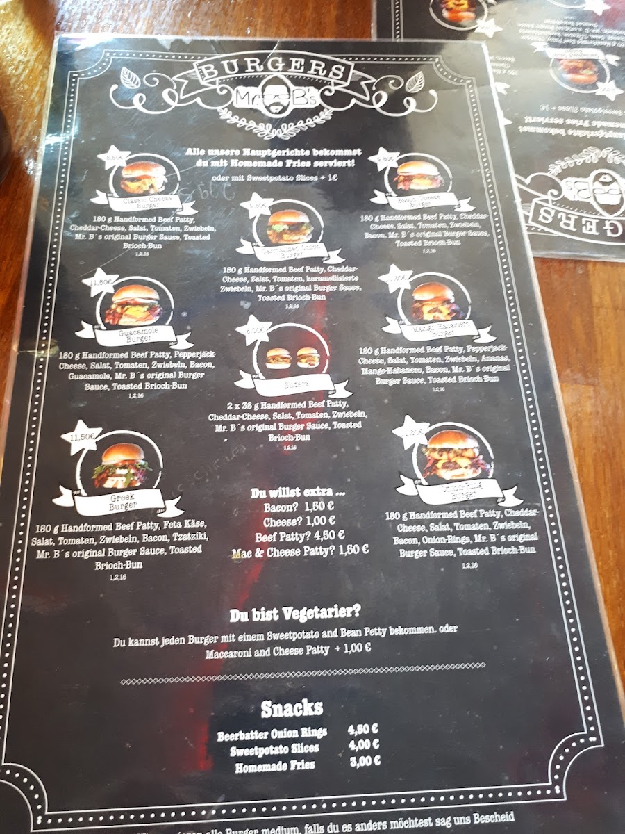 Menu Mr. B’S-5